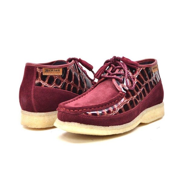 British Walkers Knicks Croc Men's Croc Leather and Suede Ankle